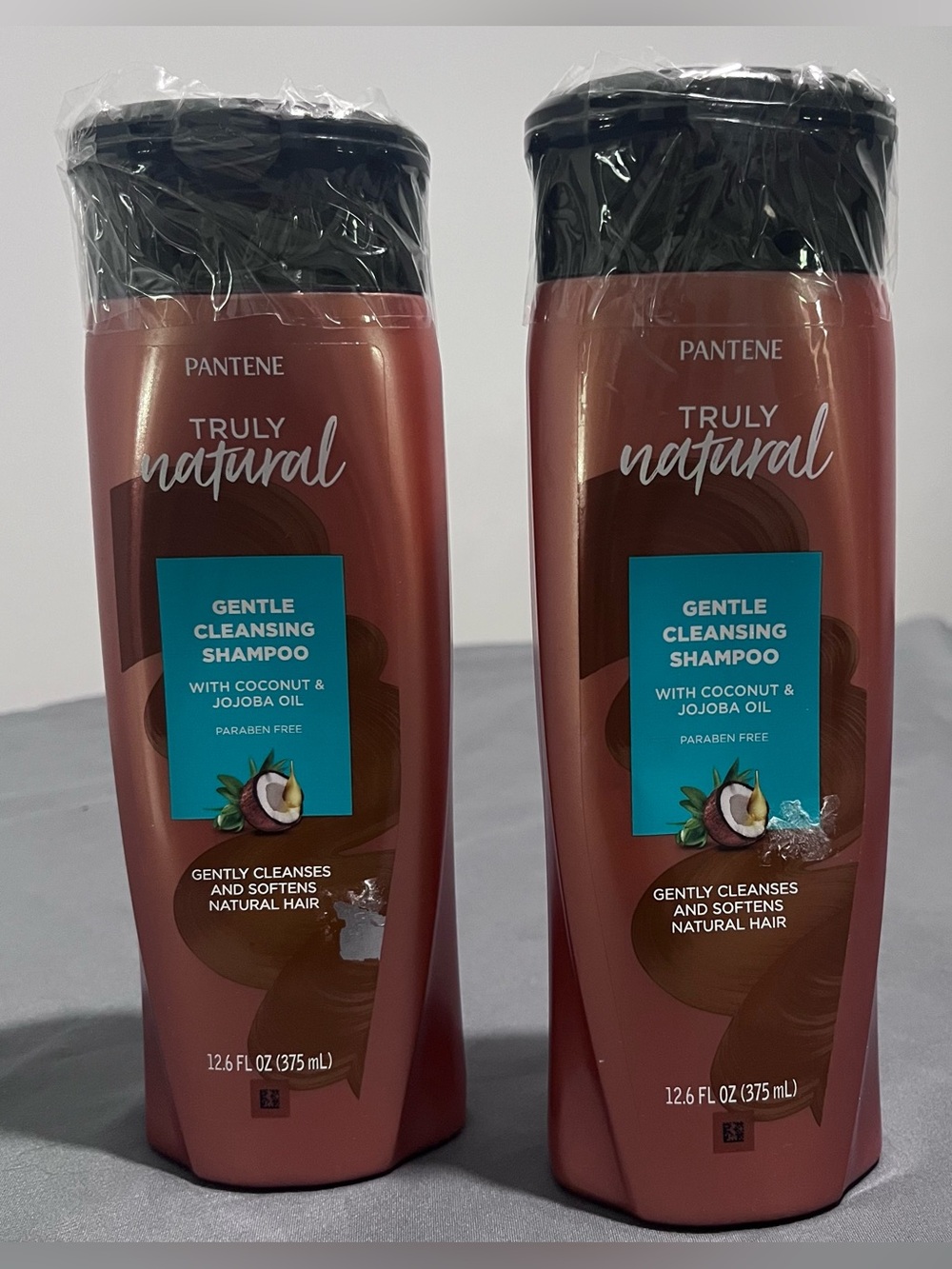 Pantene Truly Natural Gentle Cleaning Shampoo 12.6 OZ Coconut Jojoba Bundle 2